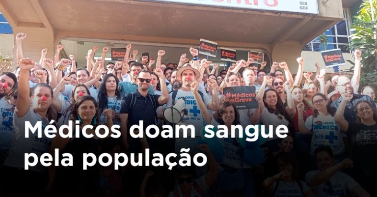 médicos doam sangue pela população
