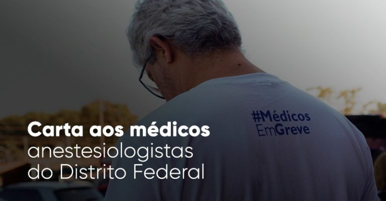 Carta aos médicos anestesiologistas