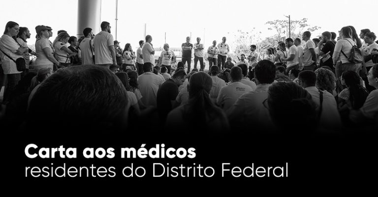 Carta os médicos residentes do DF