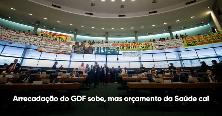 Arrecadação do GDF sobe, mas orçamento da Saúde cai