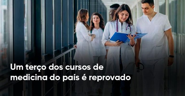 Um terço dos cursos de medicina do país é reprovado